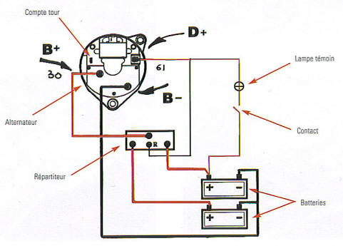 schéma de câblage du circuit de charge